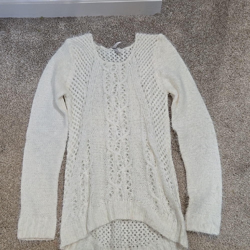 Elegant Cream Knit Sweater